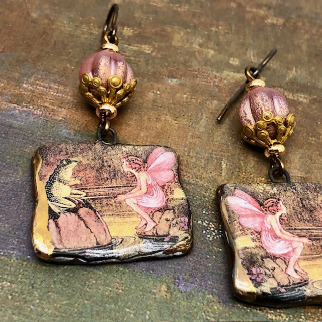 Boucles doreilles Ida Rentoul Outhwaite, Frog, Fairy – Image 2