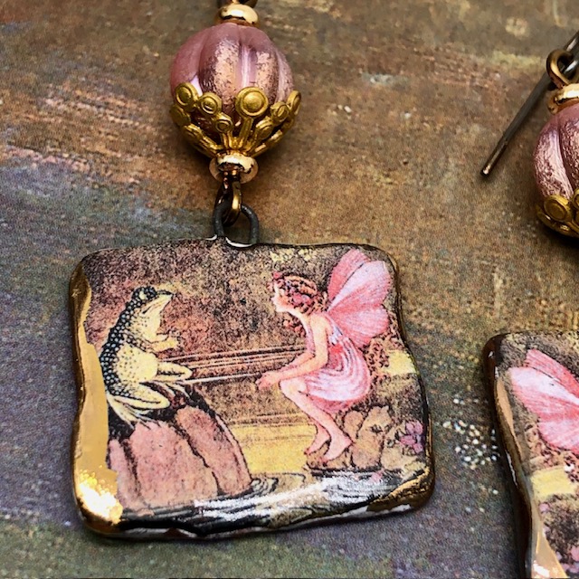 Boucles doreilles Ida Rentoul Outhwaite, Frog, Fairy – Image 4