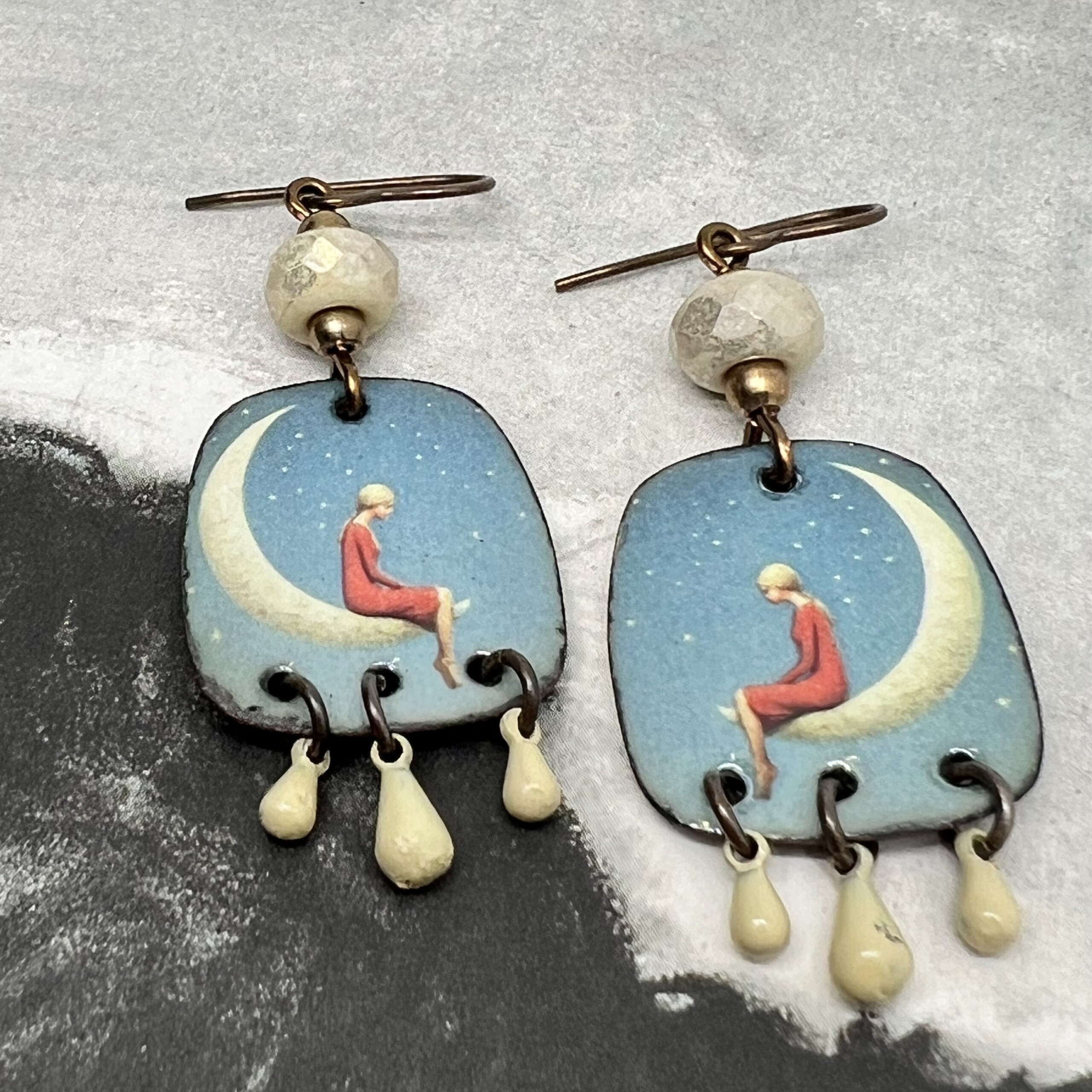 Boucles d'oreilles Cloud story, ciel, portrait – Image 6