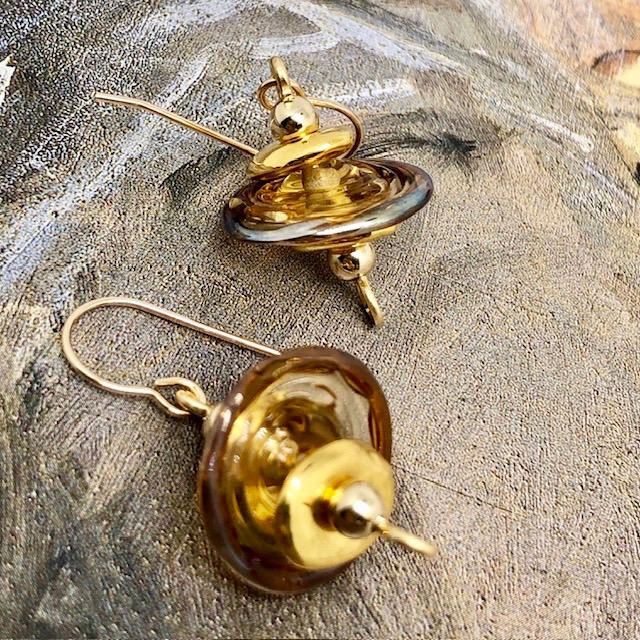 Boucles d'oreilles Disques Or – Image 6