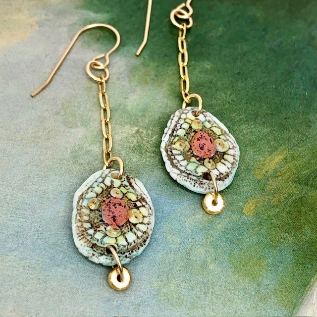 Boucles d'oreilles Mosaïque, multicolore – Image 2