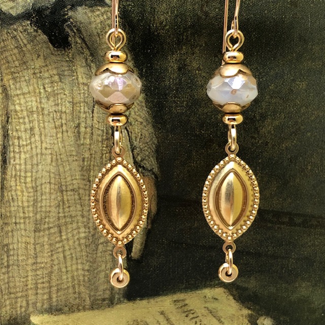 Boucles d'oreilles Navettes or – Image 3