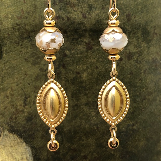 Boucles d'oreilles Navettes or – Image 5