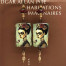 Boucles d’oreilles bohème chic composées de pendentifs en céramique avec un portrait de Frida Kahlo déguisée pour le "Dia de los Muertos. Bijoux uniques.