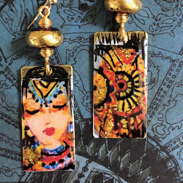 Boucles d'oreilles Princesse hindoue, mandala – Image 6