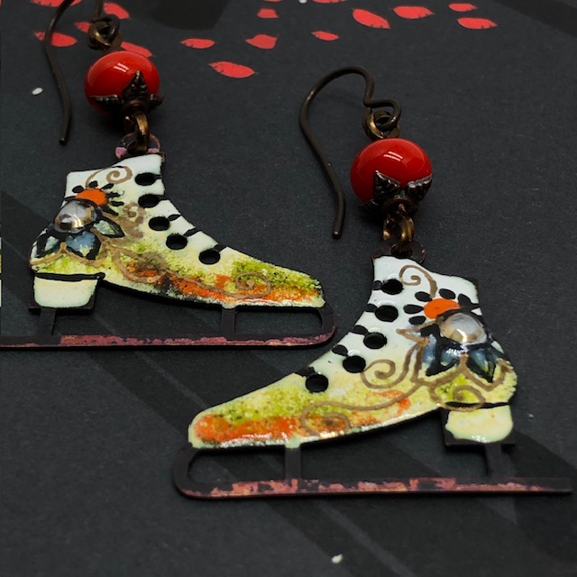 Boucles d'oreilles Skating, patins à glace – Image 2