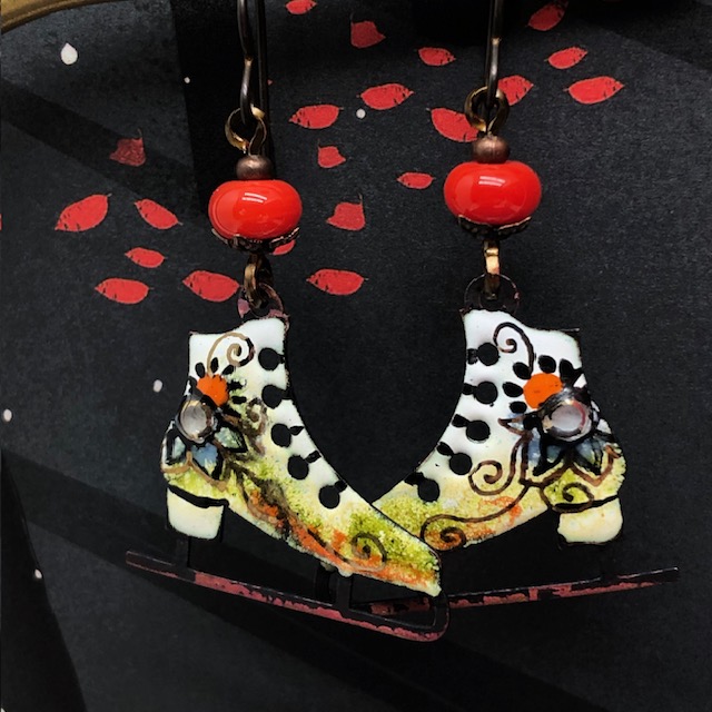 Boucles d'oreilles Skating, patins à glace – Image 3