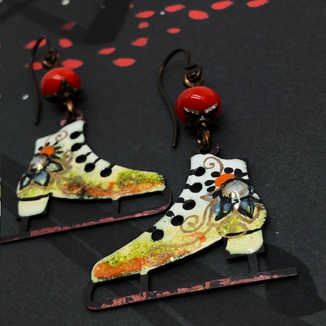Boucles d'oreilles Skating, patins à glace – Image 4