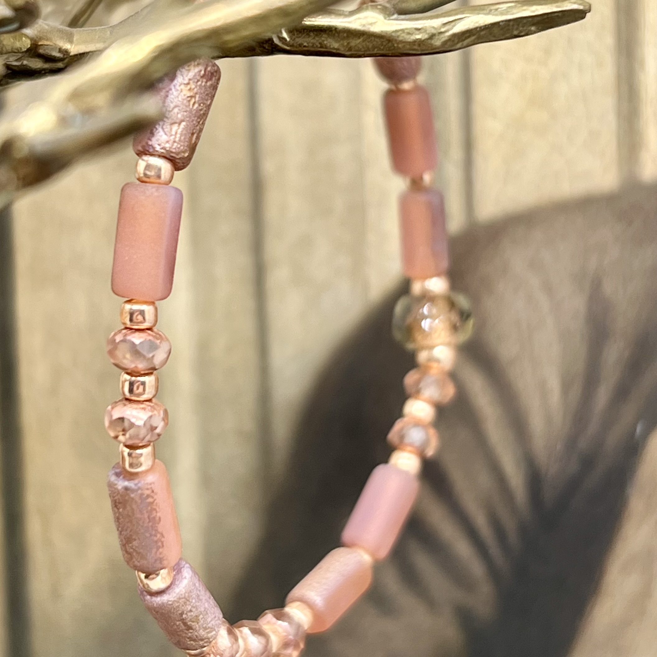 Bracelet Cuivre rose, élastique, stretch – Image 4